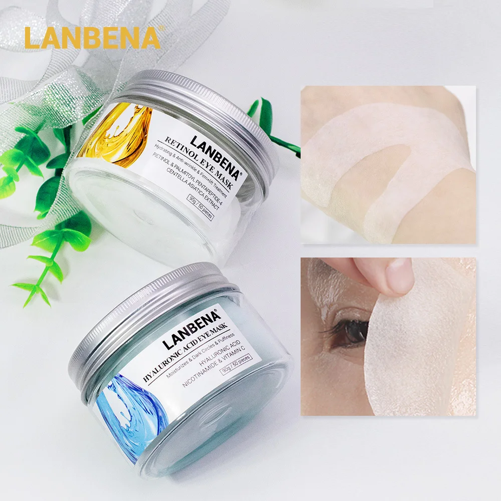 

LANBENA Hyaluronic Acid Retinol Eye Mask Eye Patches Serum Reduces Dark Circles Repair Bags Eye Lines Nourish Firming Skin Care