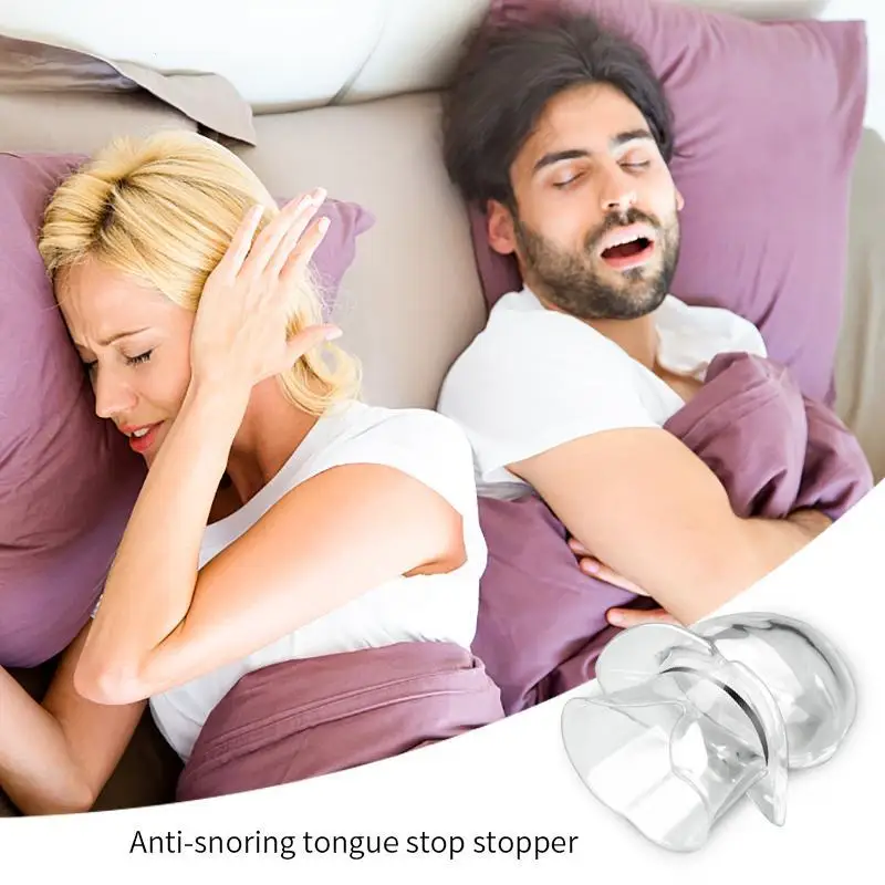 Silicone Anti Snoring Tongue Retaining Device Snore Solution Sleep