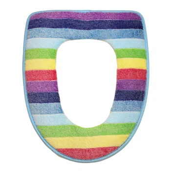 

Bathroom set colorful toilet seat cover wc seat cover bath mat holder closestool lid cover wc seat cushion
