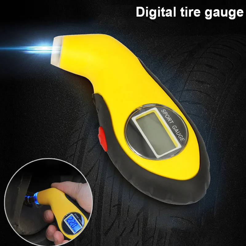 New Digital Tire Gauge Tester font b Tool b font with LCD Display Auto Vehicle Car