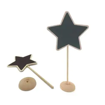 

Vintage Mini Wood Chalkboard Blackboard Wooden Place Card Holder Table Number for Wedding Event Party Decoration