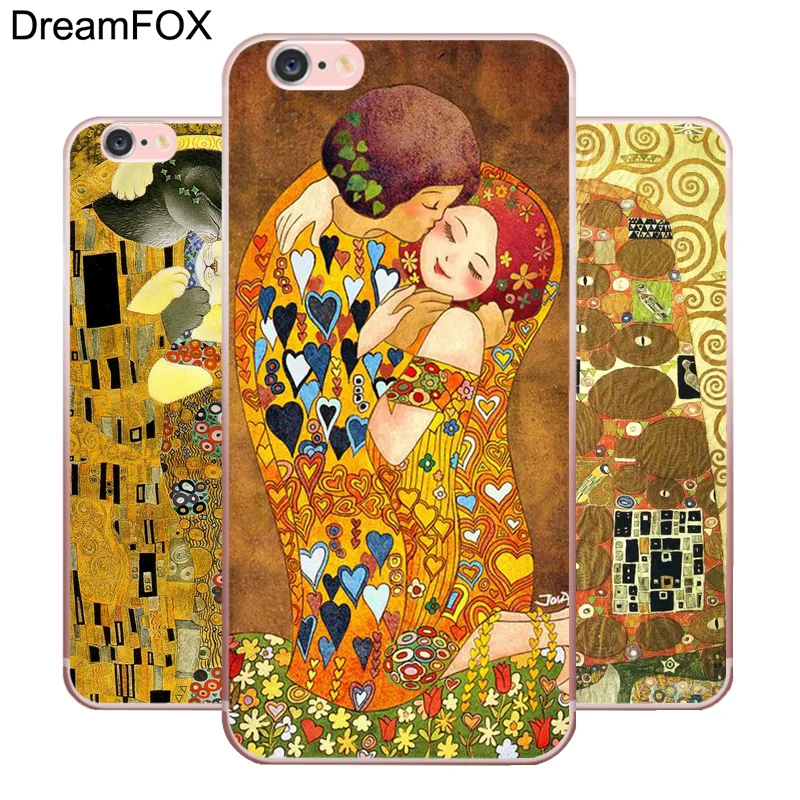 DREAMFOX N043 Gustav Klimt Мягкий ТПУ силиконовый чехол для Apple iPhone XR XS Max 8X7 6 6S Plus 5 5S SE 5C 4 4S |