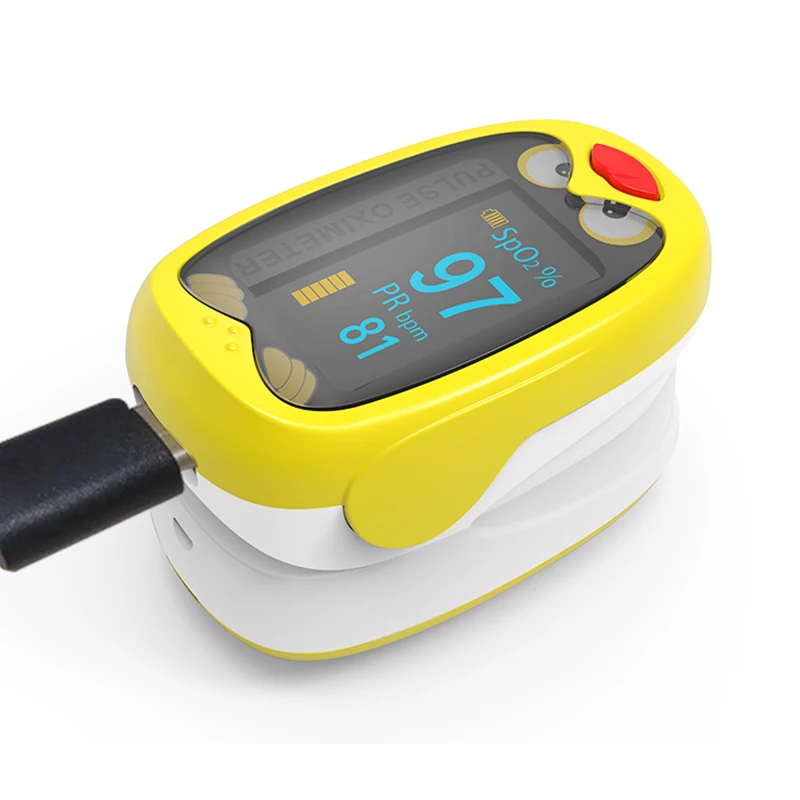 Rechargeable Child Finger Pulse Oximeter SpO2 Blood Oxygen PR Saturation Meter Pediatric baby Neonatal Infant kids saturimetro