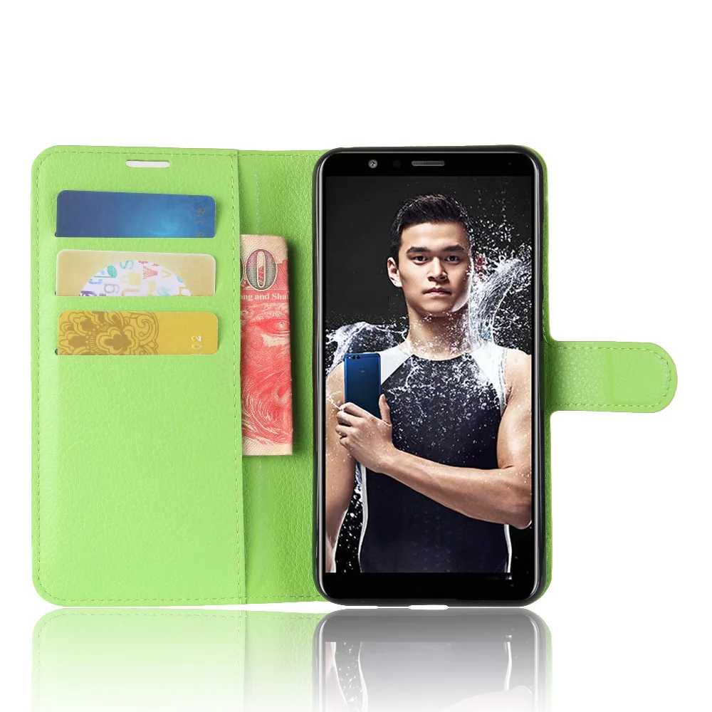 

YINGHUI for Huawei Honor 7X Case Wallet Style Litchi Texture Flip Cover for Huawei Honor 7X Leather Case 5.93 inch Phone Shell