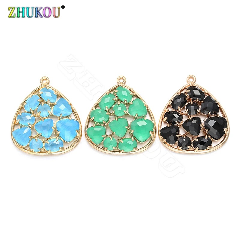 ZHUKOU/Женские Подвески VD376B с кошачьими глазами для самостоятельного изготовления