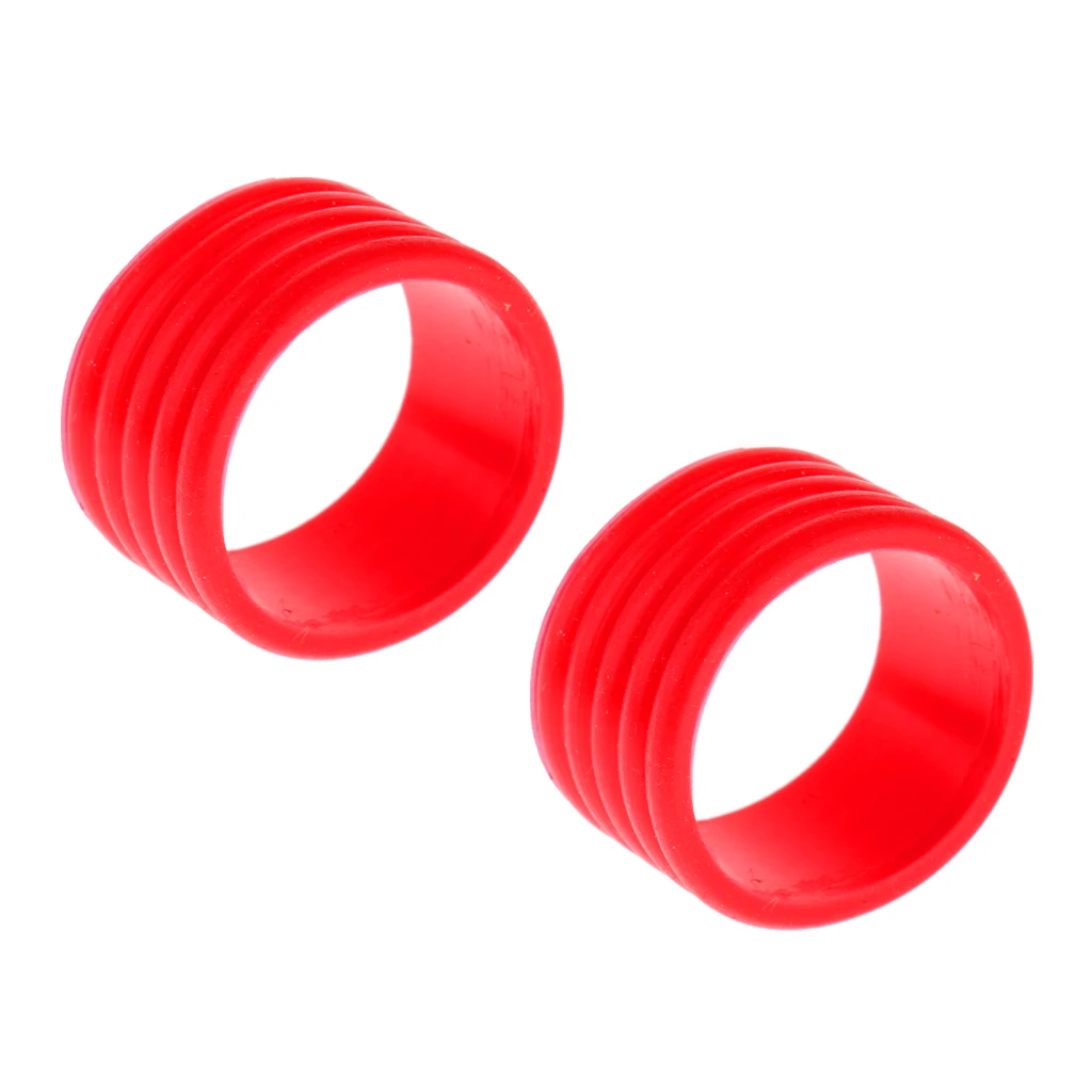 2 Pieces Indoor Games Sports Badminton Tennis Racket Grip Silicone Ring Protector Overgrip 5 Color Options Protection