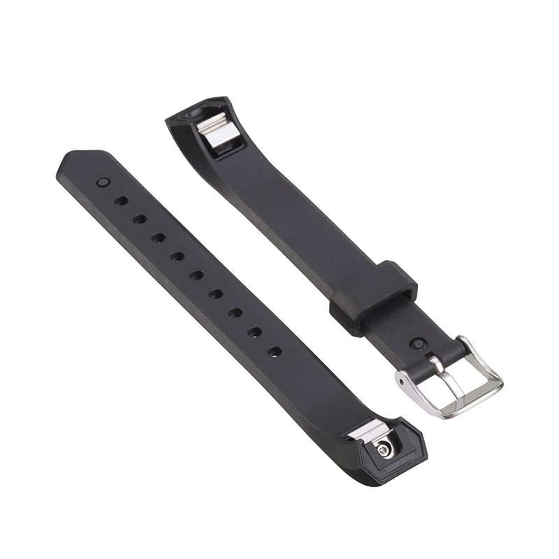 Sports Safety Replacement TPE Wristband Strap Metal Clasp Buckle For Fitbit Alta Bracelet Tracker Wrist Support Band Strap