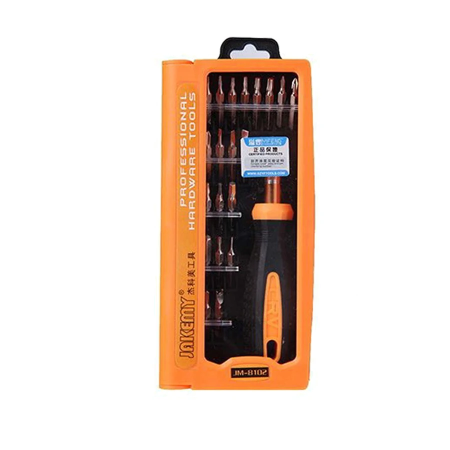 

Jakemy JM-8102 screwdriver bit set hand tools set box mobile phone repair tool for iphone samsung xiao huawei phones