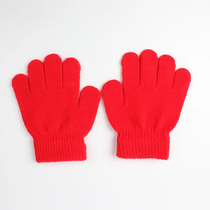 Зимние перчатки, детские варежки, детские варежки, детские перчатки, теплые перчатки для мальчиков и девочек, вязаные перчатки для новорожденных - Цвет: ST302-8