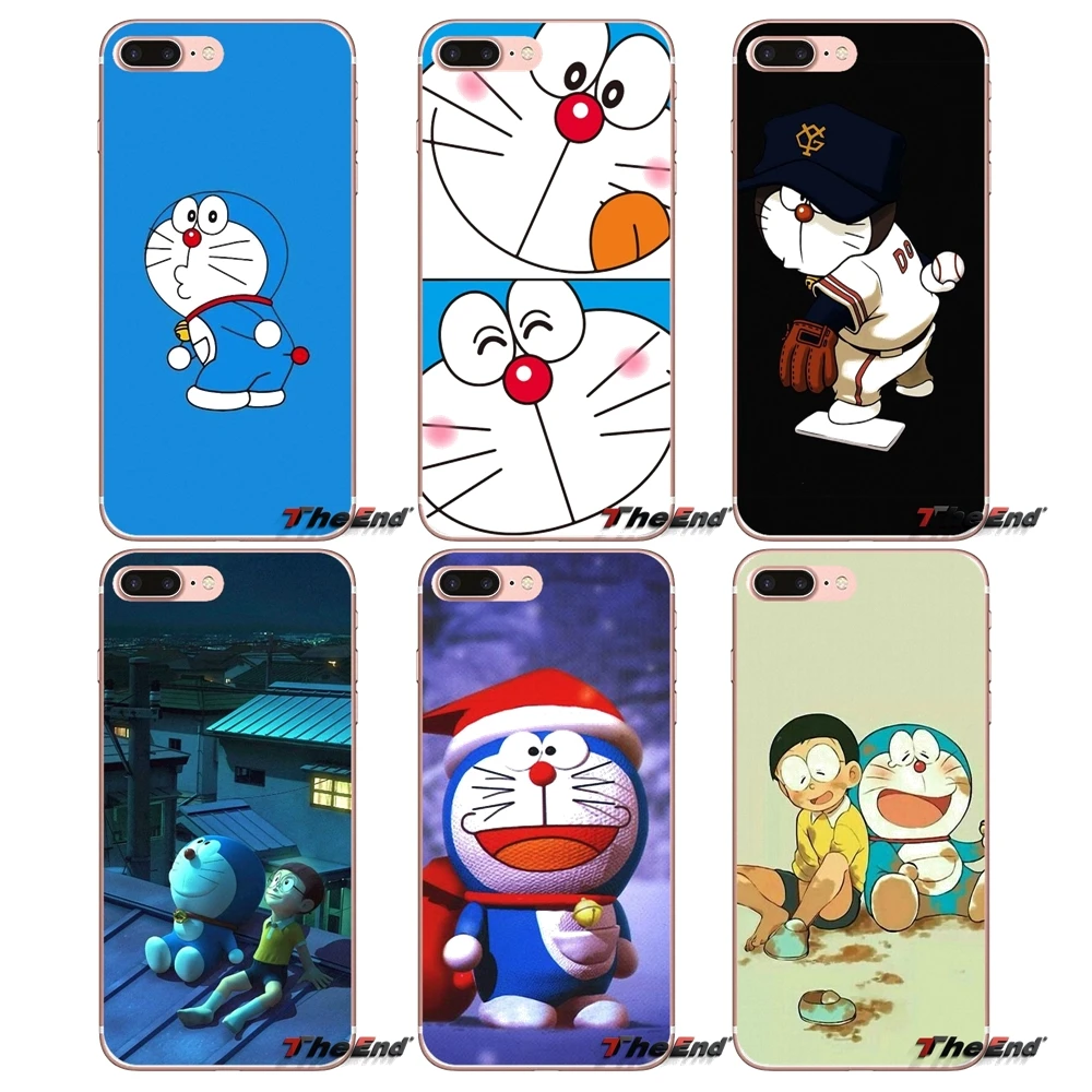 Для Xiaomi Redmi 4 3 3S Pro Mi3 Mi4 Mi4i Mi4C Mi5 Mi5S Mi Max Note 2 Чехол Coque Nobita Nobi Japan Doraemon Blue Cat | Мобильные