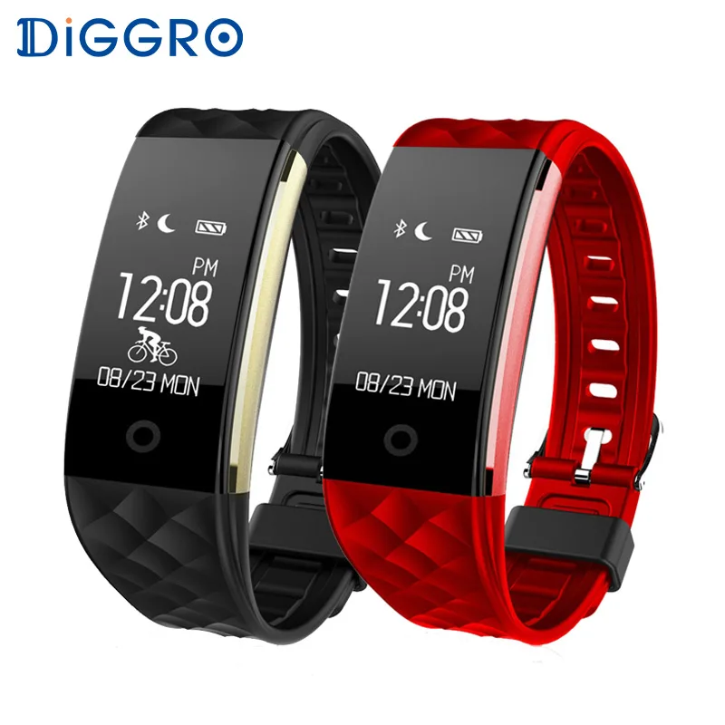

Diggro S2 Smart Bracelet Band Heart Rate Monitor IP67 Sport Fitness Tracker Wristband For Android IOS Phone PK miband 2 Fitbit