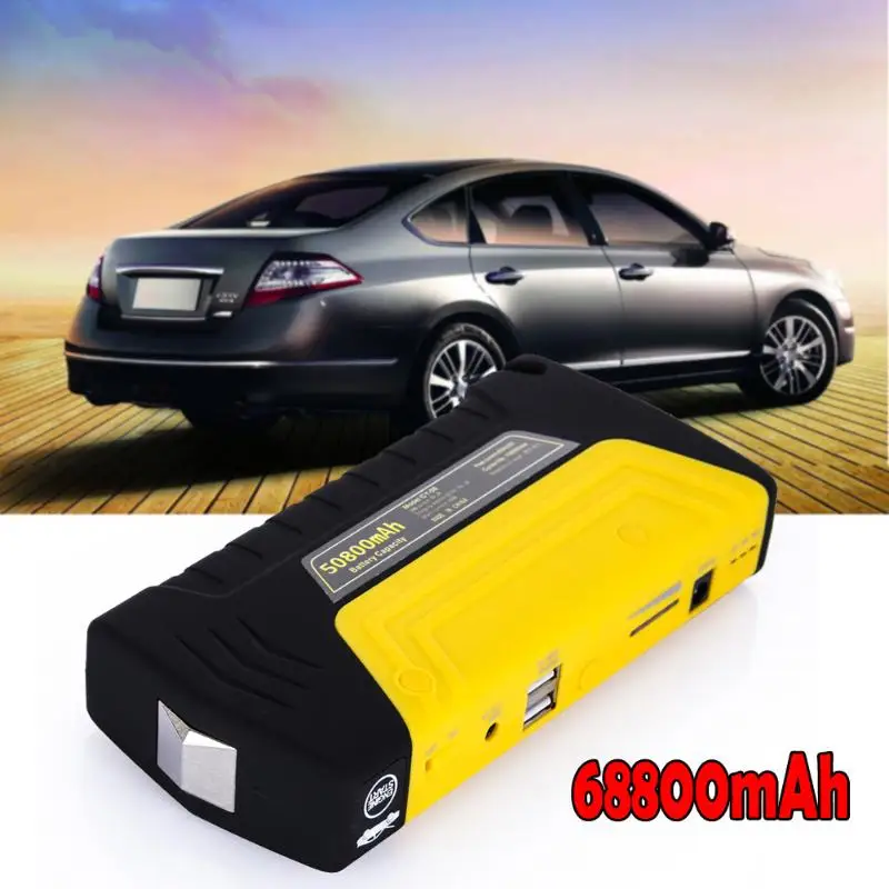 

Mini Car Jump Starter 68800mAh 4USB Emergency Starting Device Power Bank Car Charger For Car Battery Booster Diesel Auto Starter