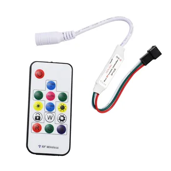 

14KEYS SP103E Mini-RF wireless dimmable remote controller for led strip WS2801 DC5V