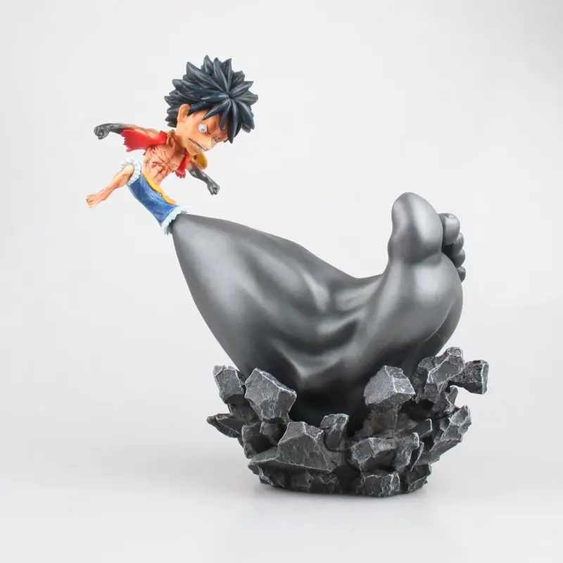 

25cm Anime One piece figure Luffy Big feet third gear luffy PVC action figure collection model toys gift
