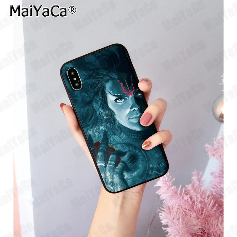 MaiYaCa Индия Mahakal Shiva DIY Роскошный Высокий протектор на конце чехол для iphone 11 pro 8 7 66S Plus 5S SE XR X XS MAX XR XS MAX