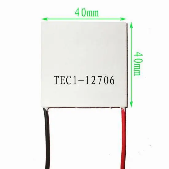 

1 Piece TEC1-12706 40X40MM TEC Thermoelectric Cooler Peltier 12V 6A 60W 92W Max