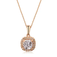 ZHOUYANG, высокое качество, классический кристалл, розовое золото, ожерелья с подвесками, Сделано с австрийским кристаллом ZYN112 ZYN111