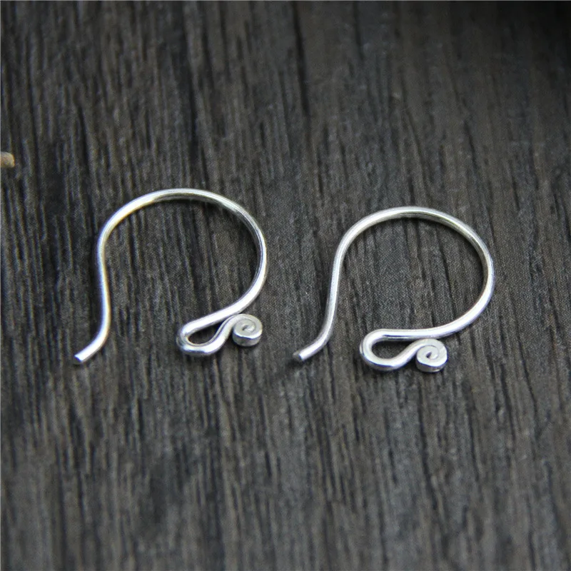 

Real 925 Sterling Silver Accessories Earrings Hook Suit DIY Drop Earrings Making Fine Jewelry Findings & Components