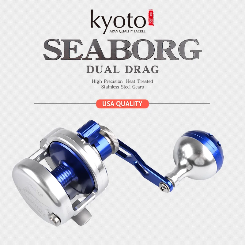 

BRAND NEW KYOTO SEABORG/ ANYFISH BAY JIGGING 200L/200R CNC METAL JIGGING REEL OVERHEAD REEL 6.1:1 25KGS DRAG POWER