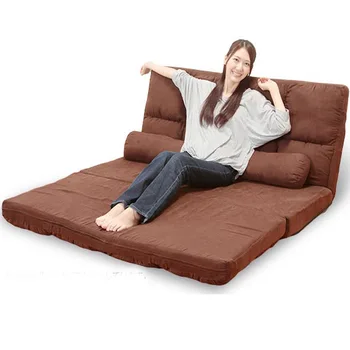 Muebles modernos de estilo japonés para sala de estar asiento de suelo ajustable, plegable, tapizado, para juegos, Diván, futón