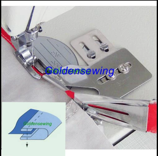 Bias Braid Plain Tape Binder Folder Attachment With Tape Guide for