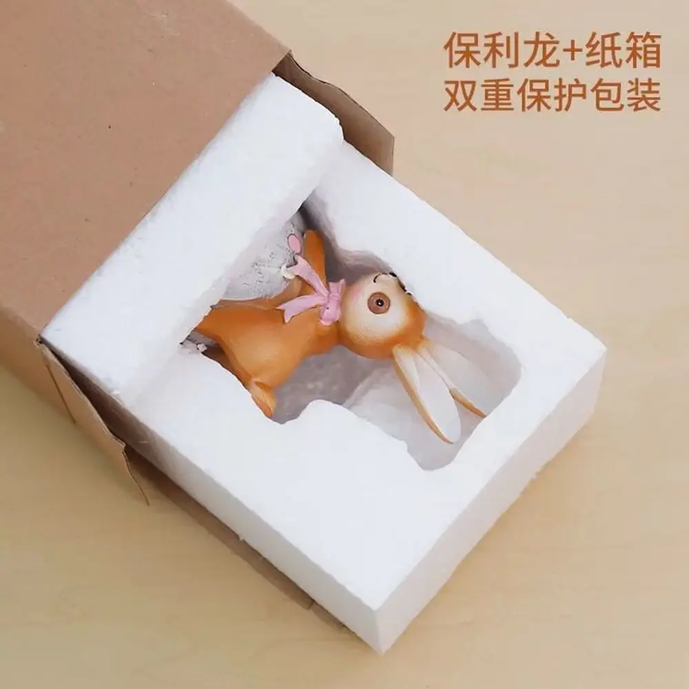  1 set (8) small ornaments cute children's room living room bedroom study rabbit decoration girlfrie - 32894268026