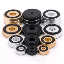 All Aluminium 1 set/4 Pieces Power Amplifier Shock Foot Cushion Fit for Apeaker/CD Player/Subwoofer Shock Absorbers Foot Cushion