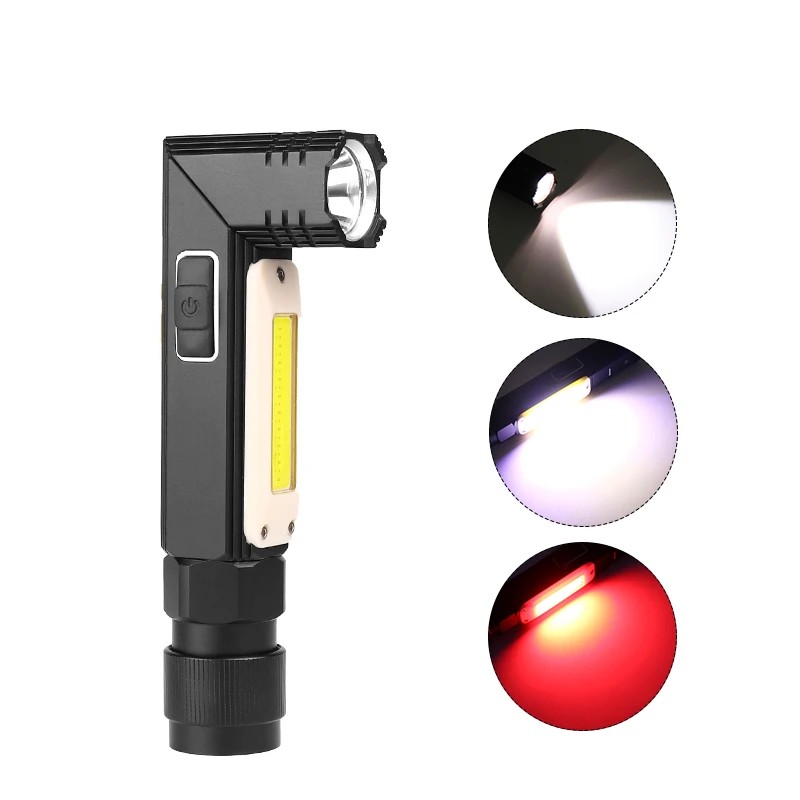 

XANES 3189A X PG COB LED White Light+Red White 5Modes USB Rechargeable Work Light Outdoor Camping Emergency LED Portable Torch