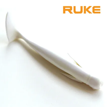 RUKE worm Barde Demon мягкие приманки 70 мм/2,7 г 5 шт./лот, 4 цвета мягкие приманки, мягкие приманки, пластиковая личинка червяка, приманки для ловли карпа - Цвет: Тёмно-синий