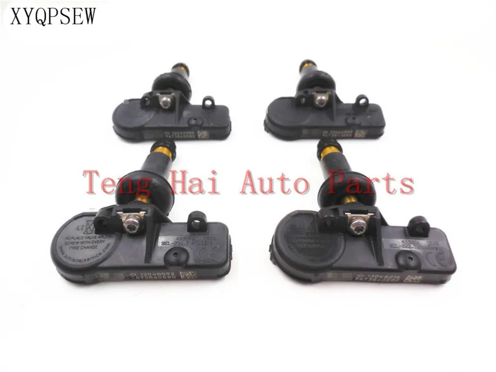 

XYQPSEW OEM 9673860880 TPMS SENSOR SET 4 FOR 07-14 PEUGEOT CITROEN
