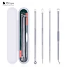 DUcare 4pcs Acne Blackhead Removal Needles Stainless steel Pimple Spot Extractor Acne Treatment Acne Needle Face Clean Care Tool ► Photo 2/6