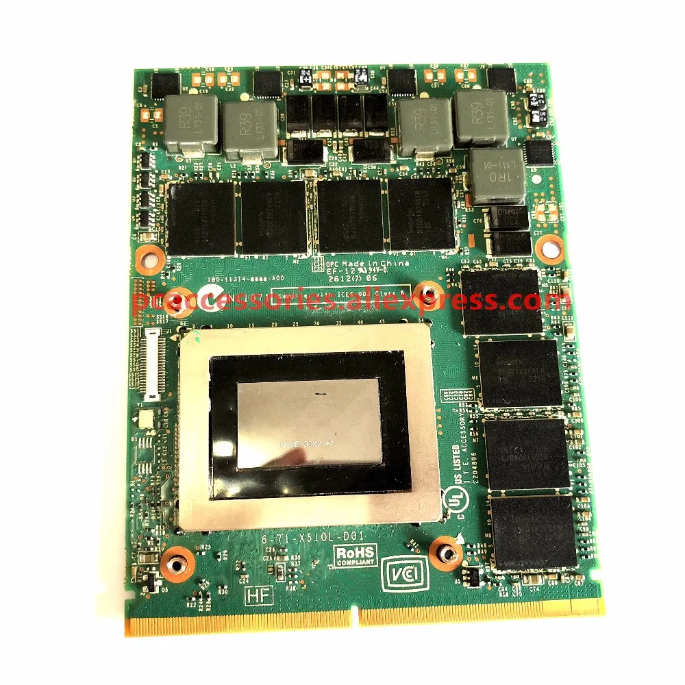 Видеокарта GTX580 M GTX580M GTX 580 2 ГБ GDDR5 MXM 3.0B для Alienware M17x R2 R3 R4|Фотографическое освещение|