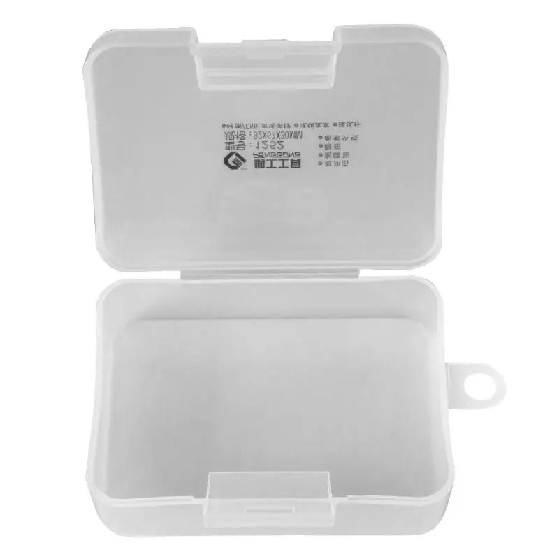 Регулируемый прозрачная пластиковая емкость для хранения Коробка для небольших компонентов ювелирные изделия коробки инструментов