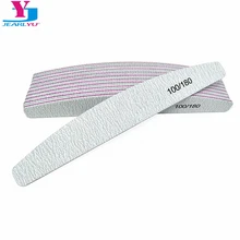 100/180 lixadeira de unha para polimento de gel uv, bloco de lixa para polimento de unhas, ferramentas de manicure e pedicure, ferramentas de cuidados com as unhas cinza, 10 peças barco com barco