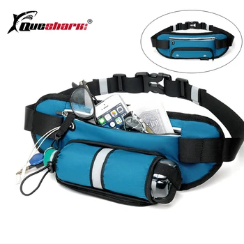 

Waterproof Running Waist Bag with Water Bottle Holder Fitness Belt Fanny Packs Hiking Jogging Walking Cycling Mobile Phone Case