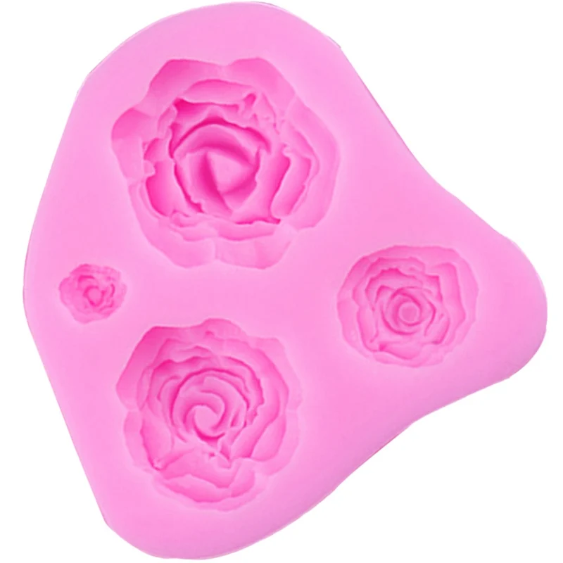 3D цветок розы ручной работы Силиконовое Мыло Форма для шоколада Сделай Сам инструменты для украшения тортов из мастики Силиконовые Конфеты выпечки торта