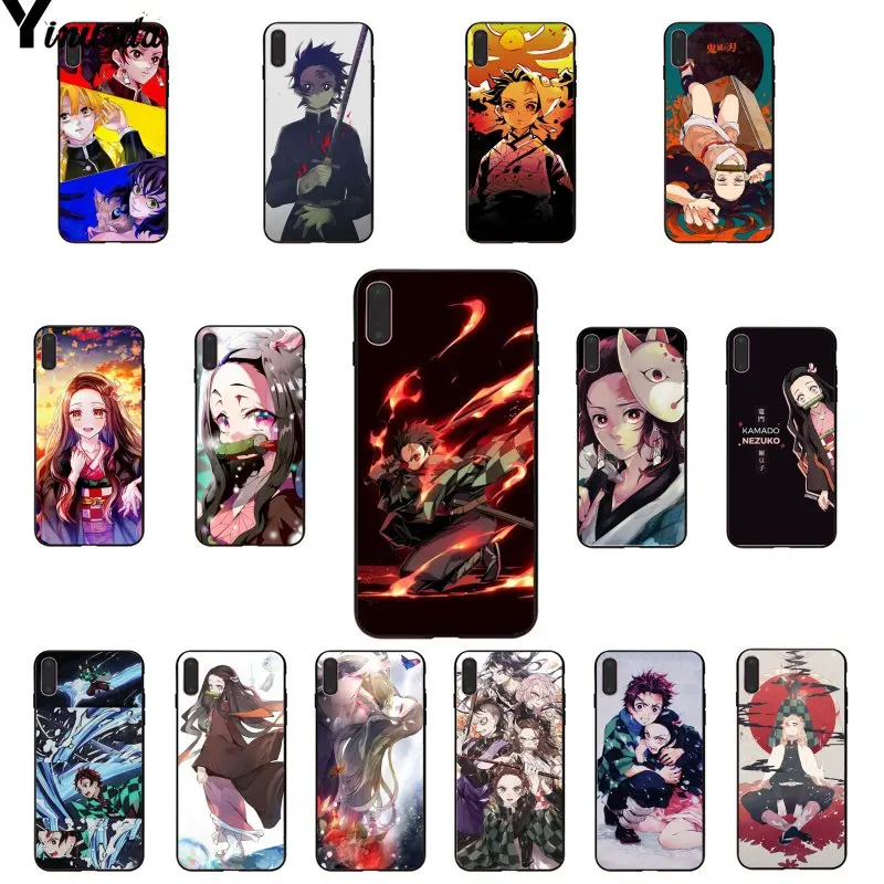Yinuoda аниме Kimetsu no Yaiba ТПУ Мягкий силиконовый чехол для телефона Apple iPhone 8 7 6 6S Plus X XS MAX