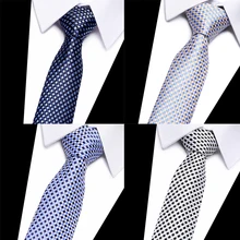 Новая мода шелковые галстуки мужской галстук 8 см галстук ЖАККАРДОВЫЙ тканевый галстук для мужчин геометрический Corbatas Hombre Бизнес Свадьба вечеринка