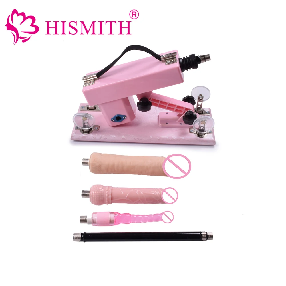 HISMITH Pink Automatic Sex Machine for Women Masturbation Machine Retractable Gun Automatic Sex Machines For Women Sex Products