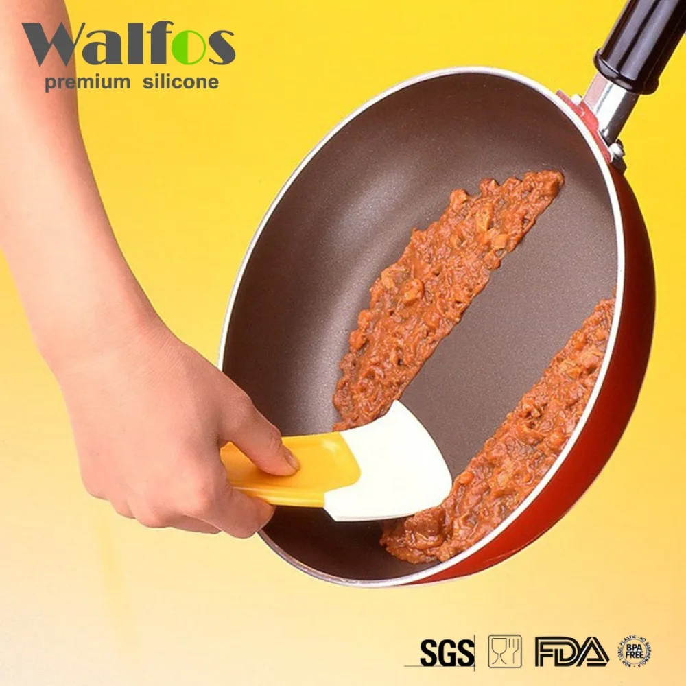  WALFOS Pan Cleaning Scraper Silicone Kitchen Spatula Cake Baking Tool Pastry Spatulas
