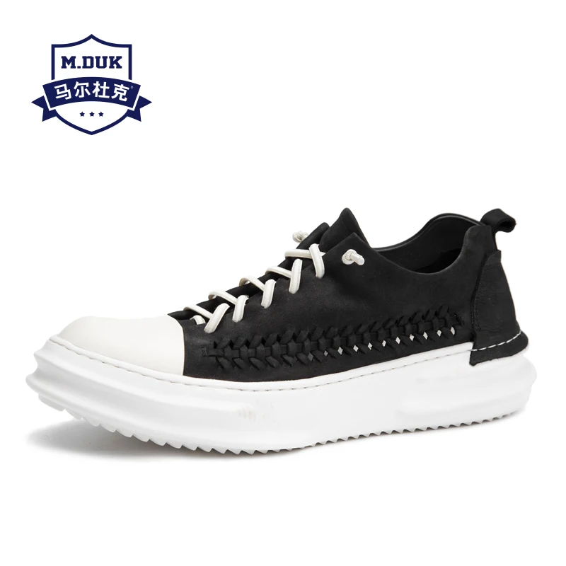 

spring autumn summer Genuine Leather men's shoes British retro all-match cowhide breathable sneaker fashion men casual shoes