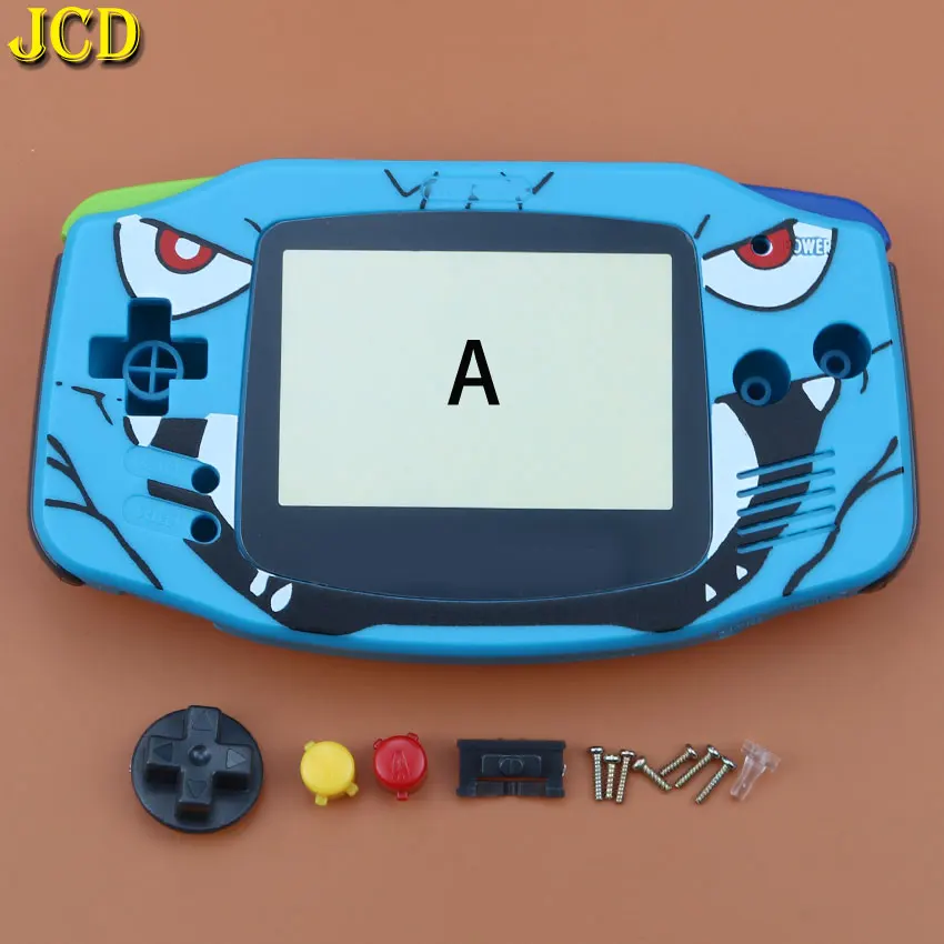 JCD 1 шт. полный комплект корпус Оболочка Чехол+ защита для экрана+ наклейка для Gameboy Advance Игровая приставка GBA