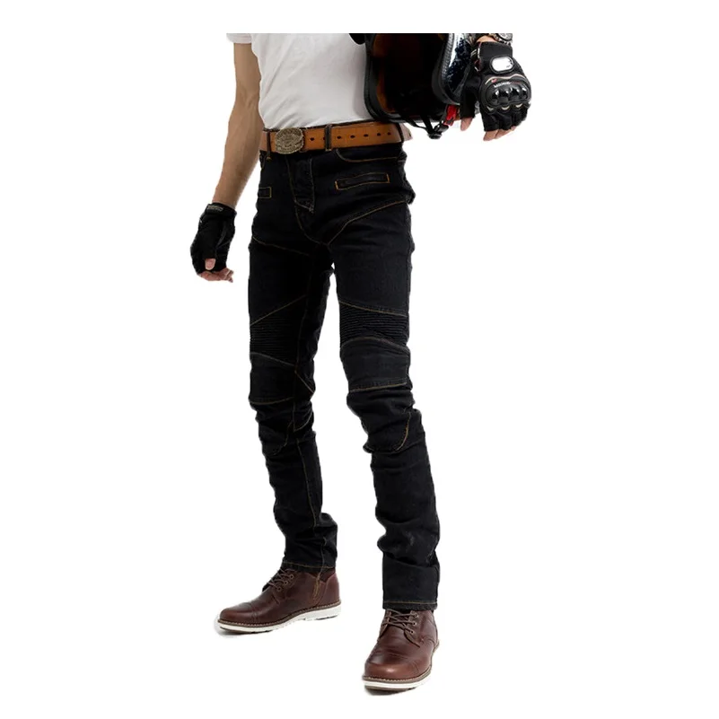 

New 2 Colors Motorcycle Leisure Jeans Off-Road Outdoor Jeans Cycling Pants Four Piece Protect Equipment GP PRO Motorbike Pants