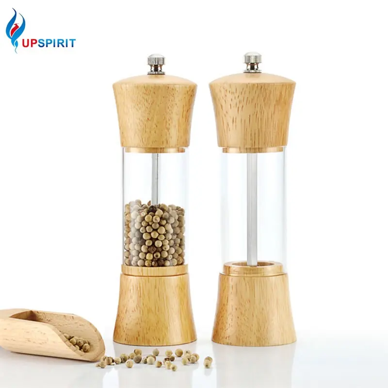 

Upspirit Acrylic Grinder Manual Pepper Mill Spice Salt Sugar Powder Mincer Bottle Seasoning Condiment Jar Mills Kitchen Tools