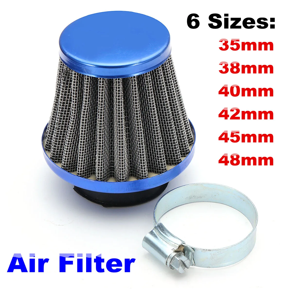 Air Filter For Chinese GY6 50cc QMB139 Moped Scooter 35mm 38mm 40mm