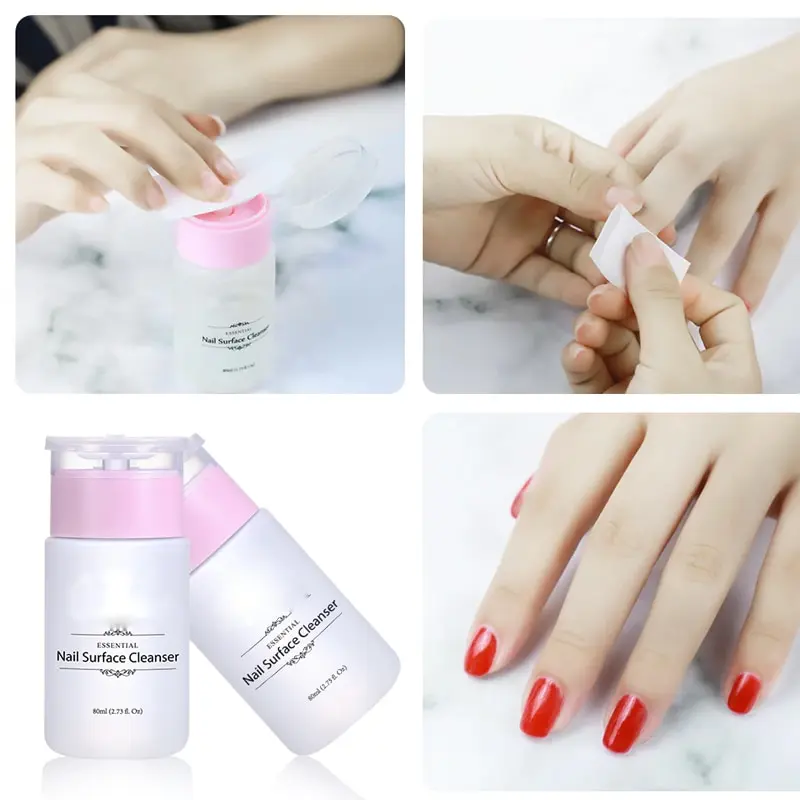 

Belen New Pro Cleanser Plus Removes Excess Gel Enhance Shine Sticky Remover Nail Polish Gel Sticky Liquid Manicure Tool 80ml
