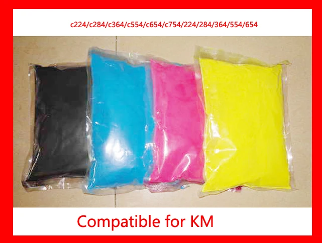 

High quality color toner powder compatible for konica minolta c224/c284/c364/c554/c654/c754/224/284/364/554/654 Free Shipping
