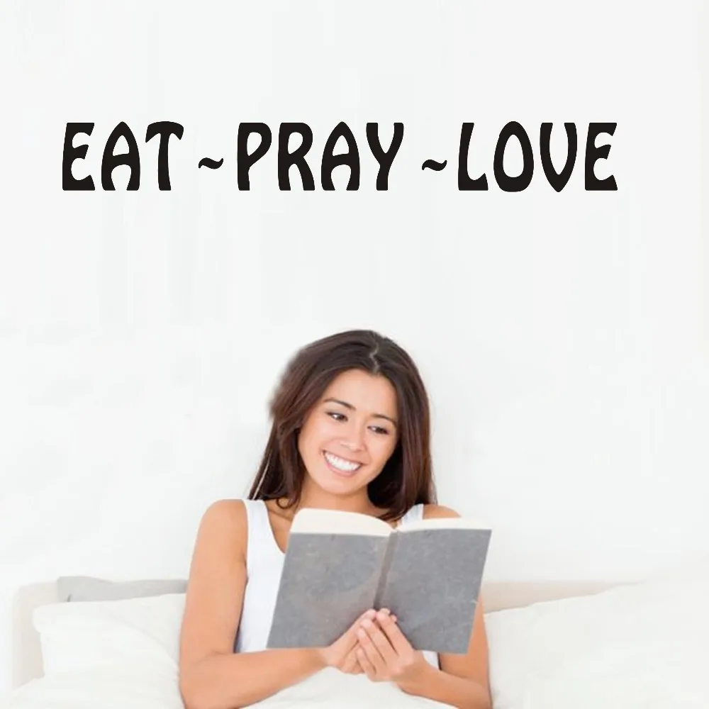 Subject Eat Pray Love From Movie Life Quotes Decals Cartoon Home Decor Wall Sticker For Bedroom Vinyl