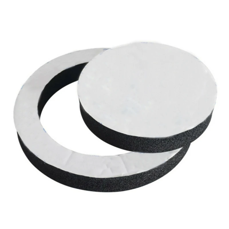 new and high quality 4Pcs 6.5" Car Door Soundproof Ring Foam Pad Woofer Speaker Noise Insulation