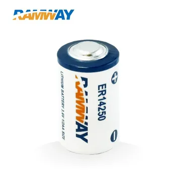 

20pcs/ lot er14250 3.6v lithium battery 1/2aa er14250 1/2 aa battery free shipping primary lithium battery